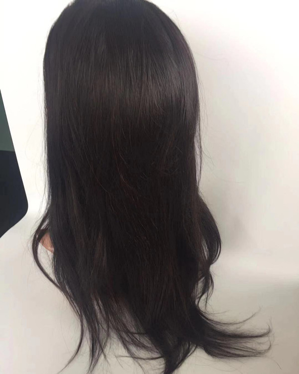 Silk base full lace wig in stock natural color human  hair YL285  